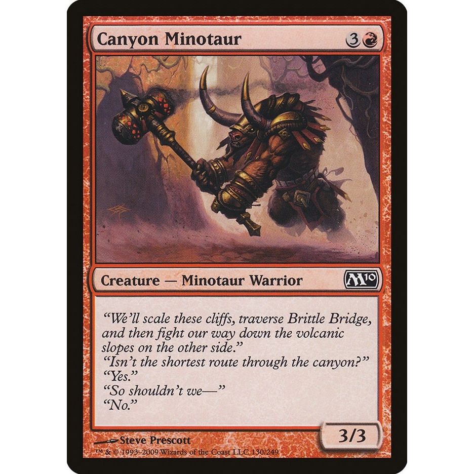 Image for Canyon Minotaur (130) (M10) - Magic: The Gathering
