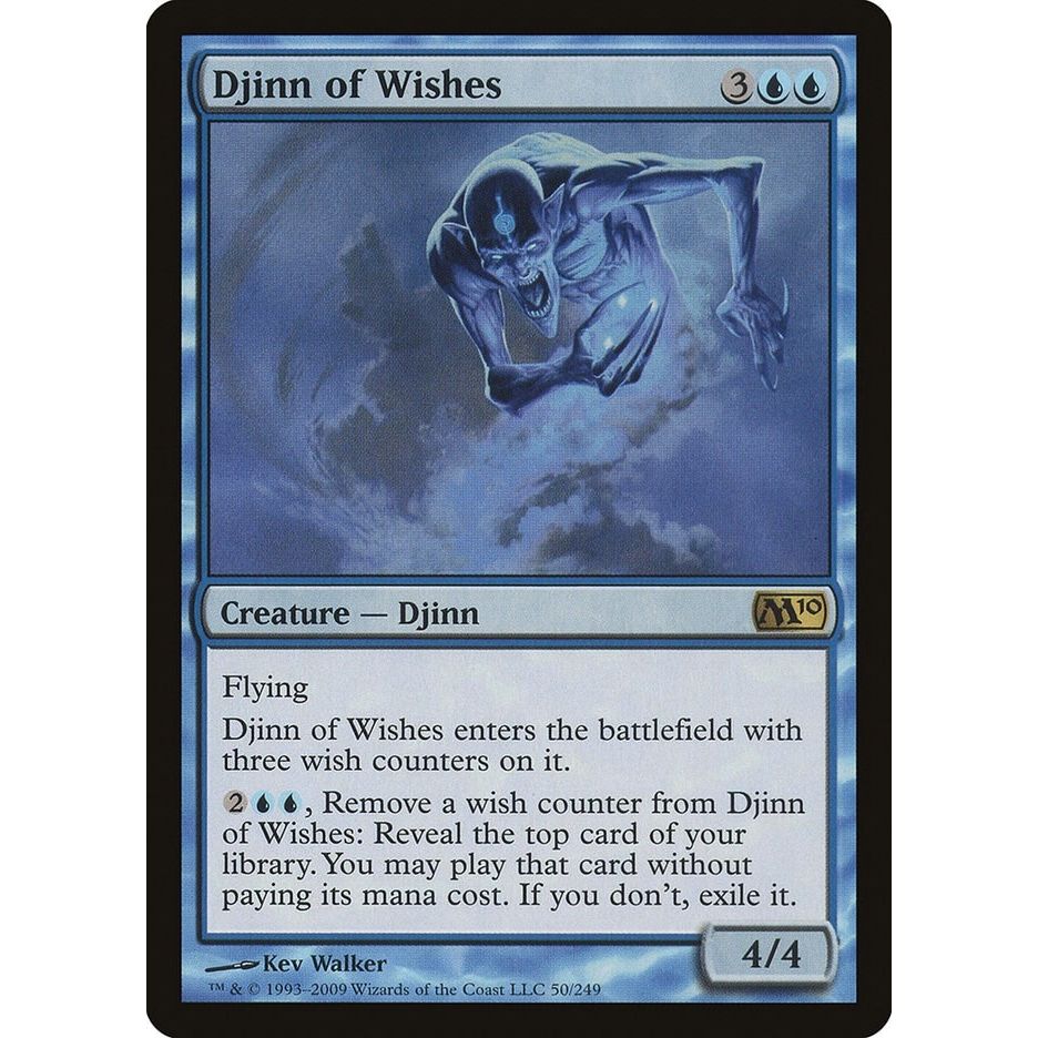 Image for Djinn of Wishes (50) (M10) - Magic: The Gathering
