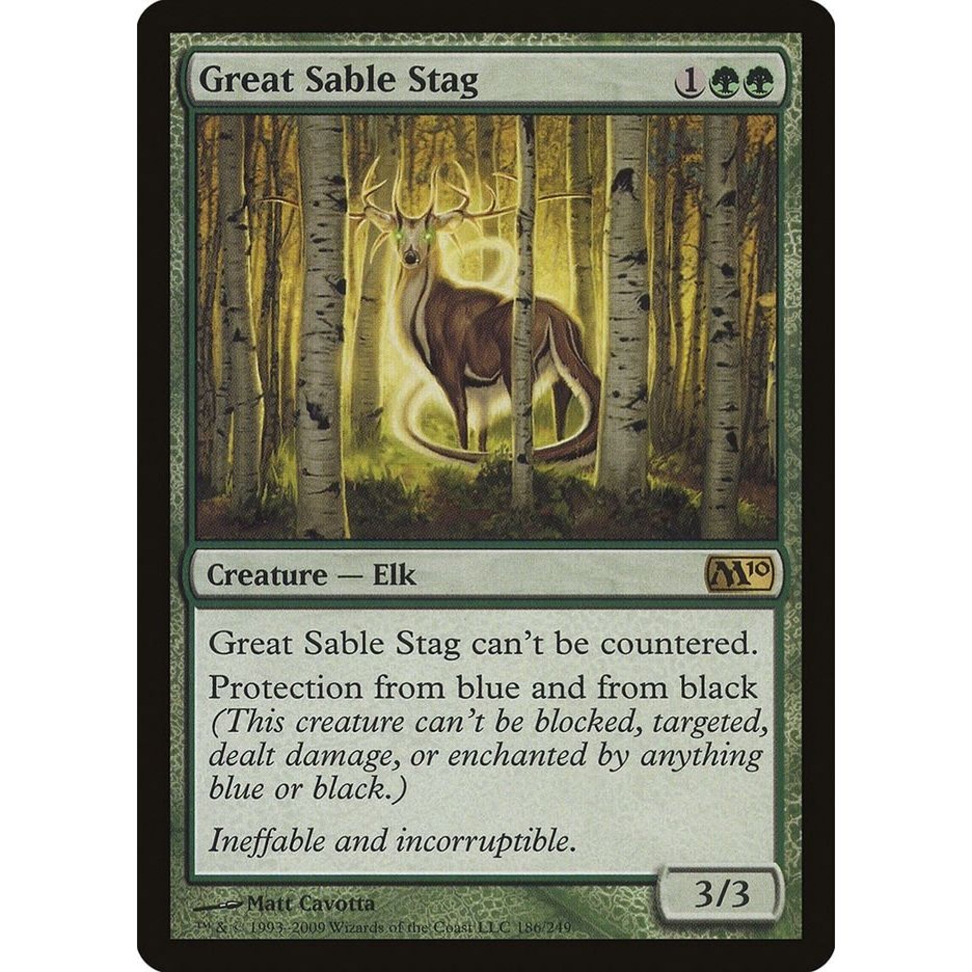 Image for Great Sable Stag (186) (M10) - Magic: The Gathering