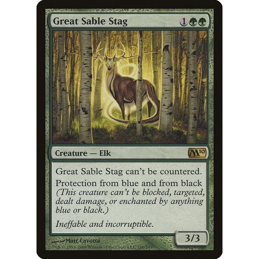 Image for Great Sable Stag (186) (M10) - Magic: The Gathering