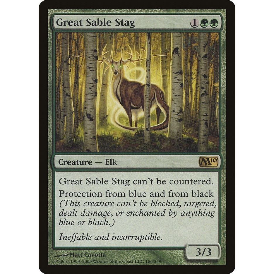 Image for Great Sable Stag (186) (M10) - Magic: The Gathering