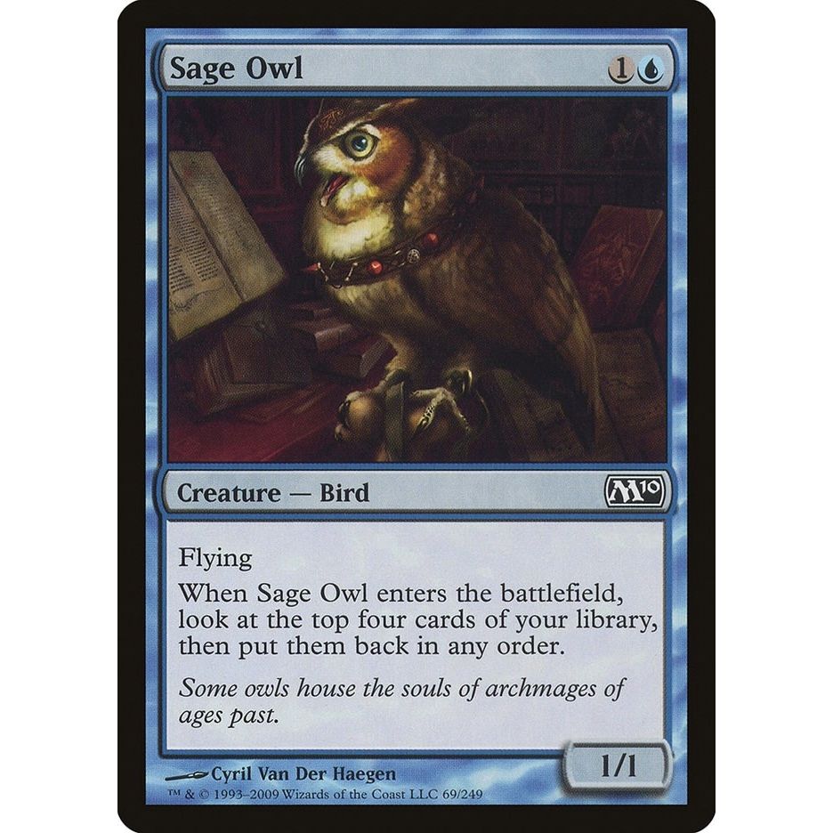 Image for Sage Owl (69) (M10) - Magic: The Gathering