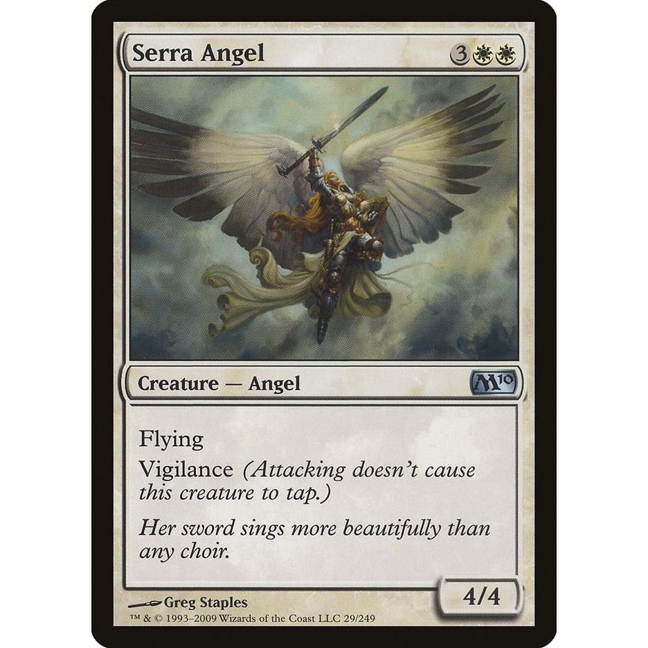Image for Serra Angel (29) (M10) - Magic: The Gathering