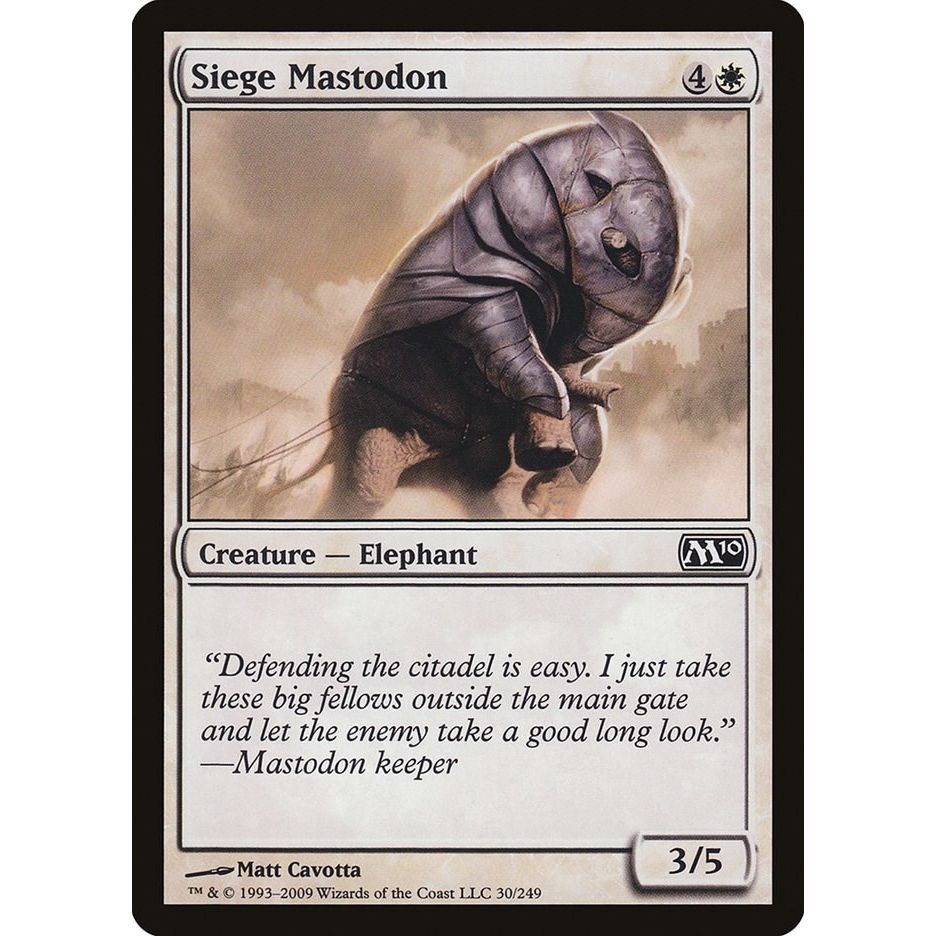 Image for Siege Mastodon (30) (M10) - Magic: The Gathering