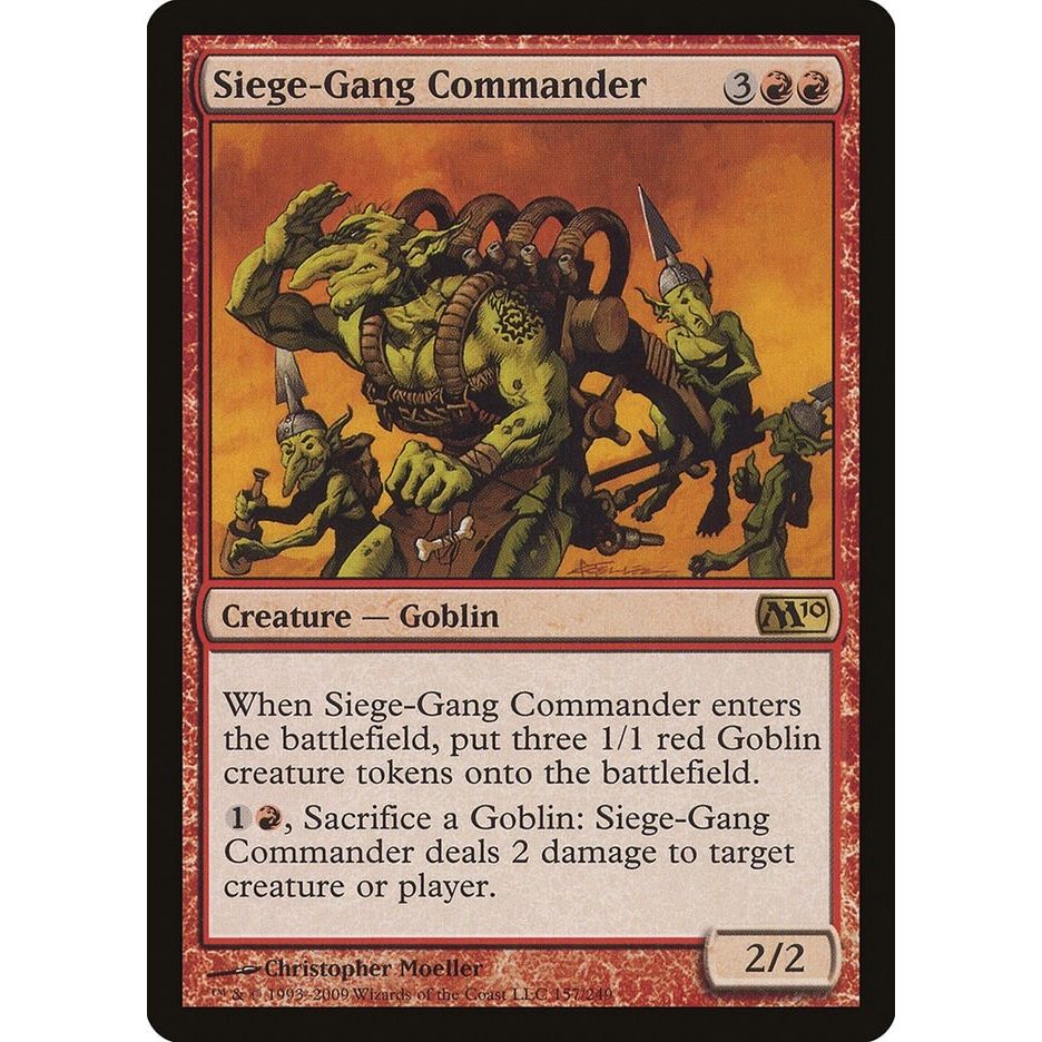 Image for Siege-Gang Commander (157) (M10) - Magic: The Gathering
