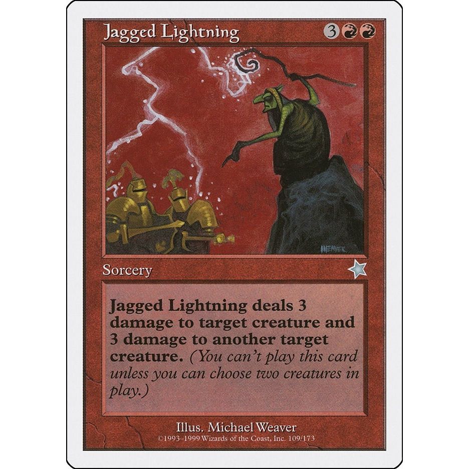 Image for Jagged Lightning (109) (S99) - Magic: The Gathering