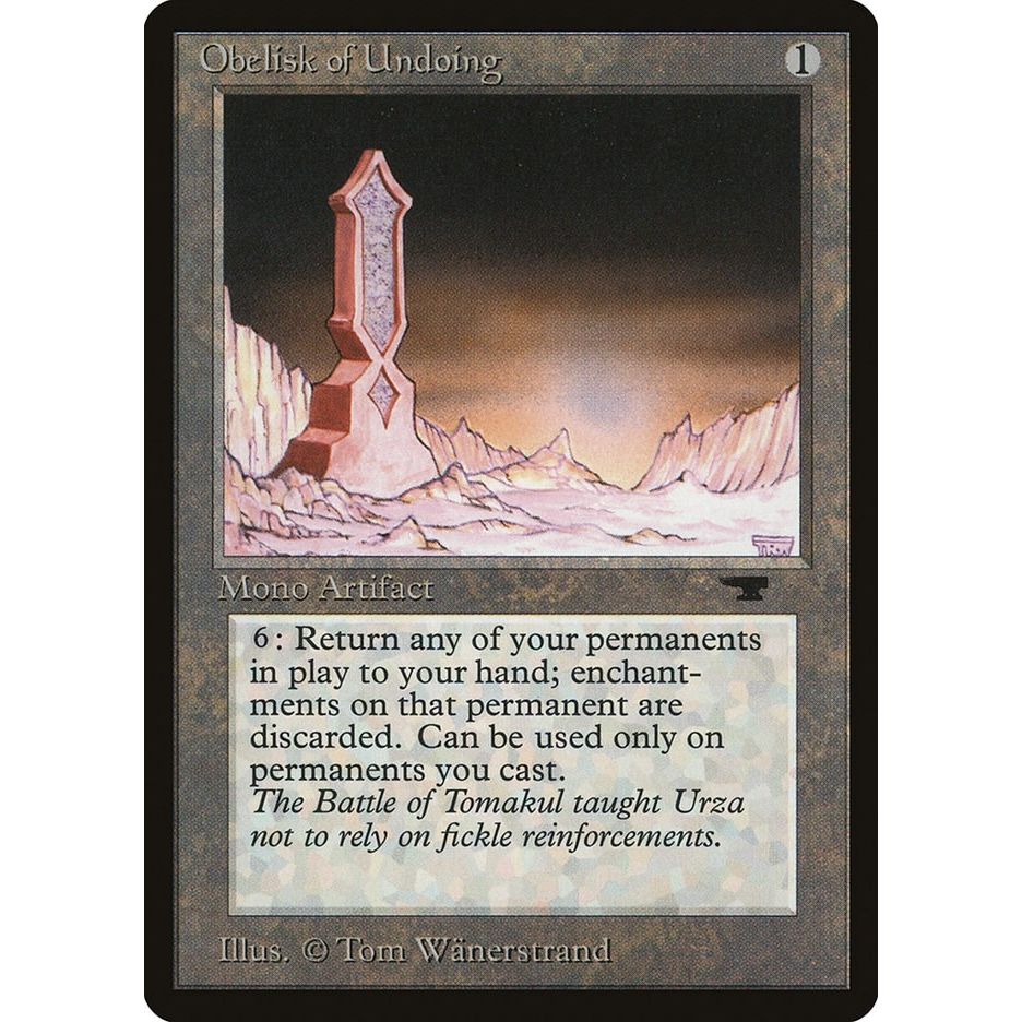 Image for Obelisk of Undoing (ATQ) - Magic: The Gathering