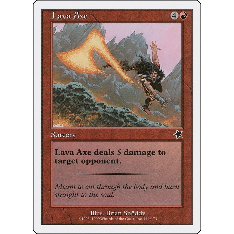 Image for Lava Axe (111) (S99) - Magic: The Gathering
