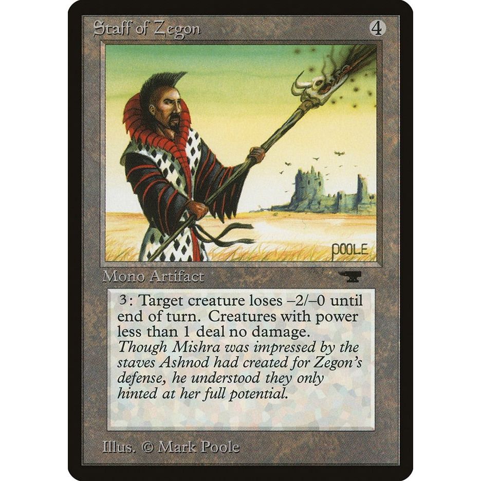 Image for Staff of Zegon (ATQ) - Magic: The Gathering