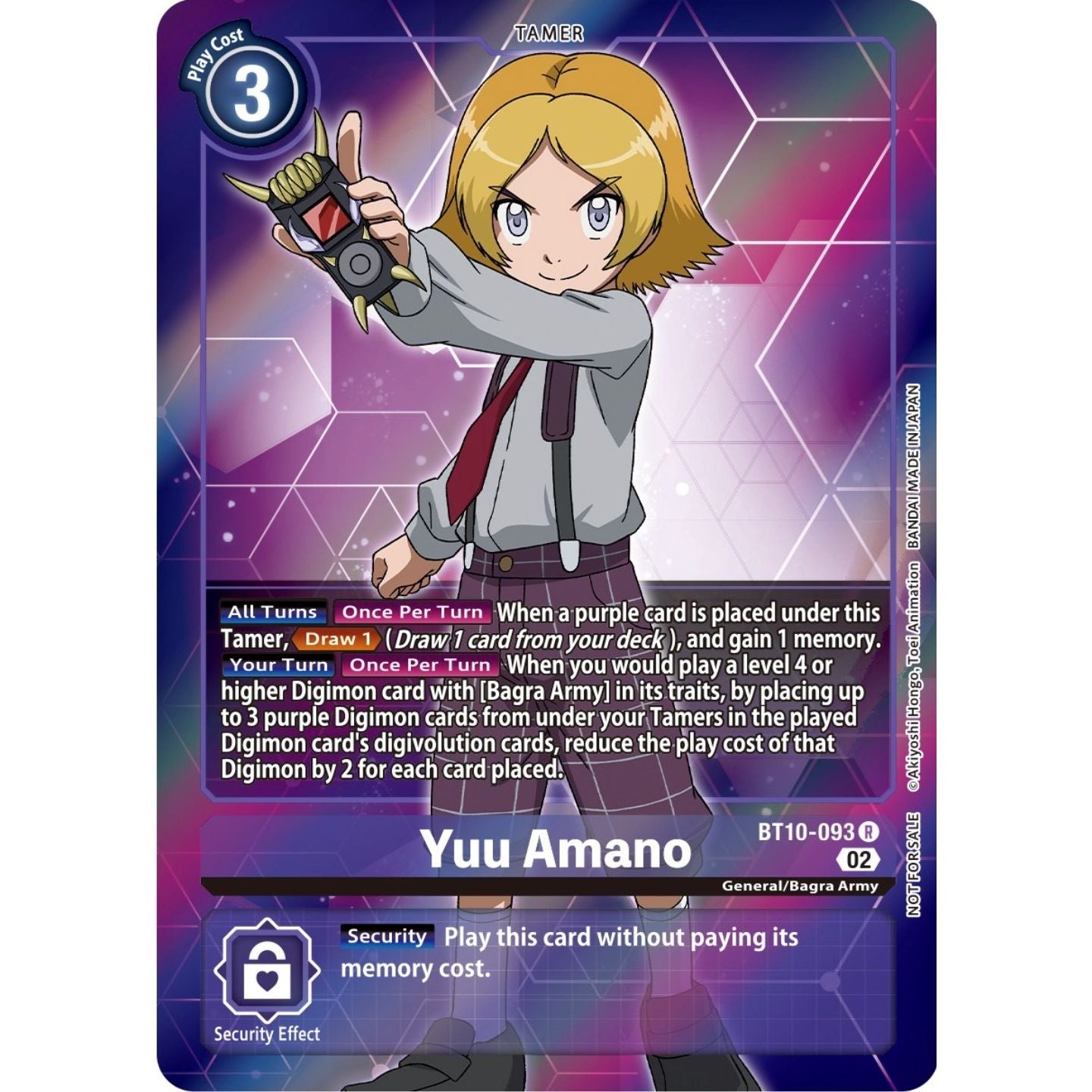 Image for Yuu Amano (Box Topper) (BT10-093 R) (BT10) - Digimon Card Game