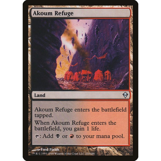 Image for Akoum Refuge (210) (ZEN) - Magic: The Gathering