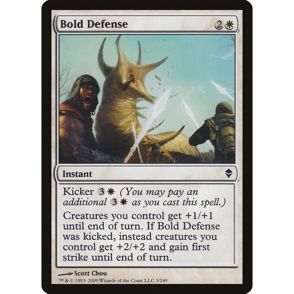 Image for Bold Defense (3) (ZEN) - Magic: The Gathering