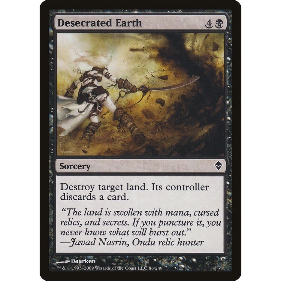 Image for Desecrated Earth (86) (ZEN) - Magic: The Gathering