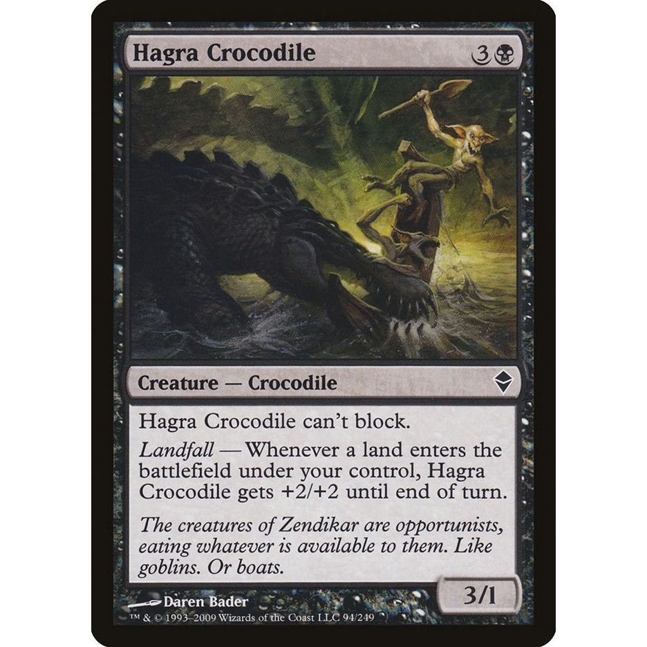Image for Hagra Crocodile (94) (ZEN) - Magic: The Gathering