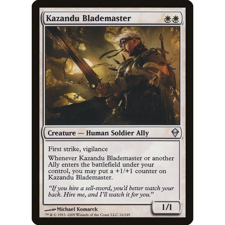 Image for Kazandu Blademaster (16) (ZEN) - Magic: The Gathering