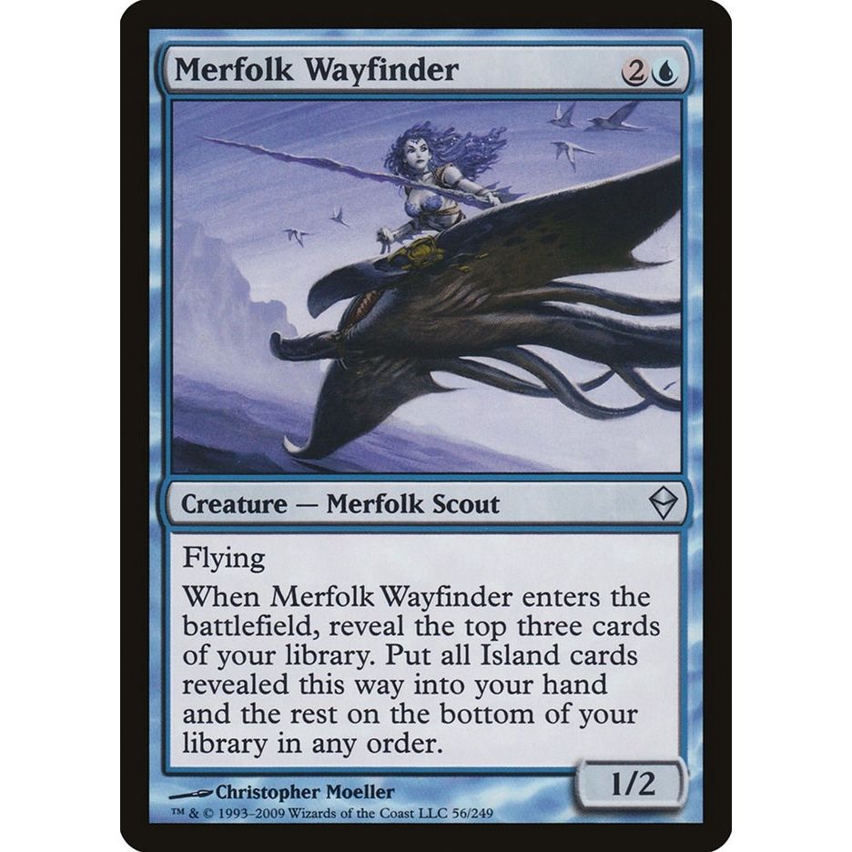 Image for Merfolk Wayfinder (56) (ZEN) - Magic: The Gathering