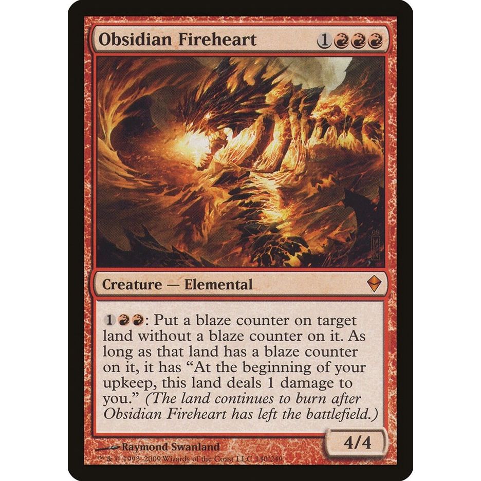 Image for Obsidian Fireheart (140) (ZEN) - Magic: The Gathering