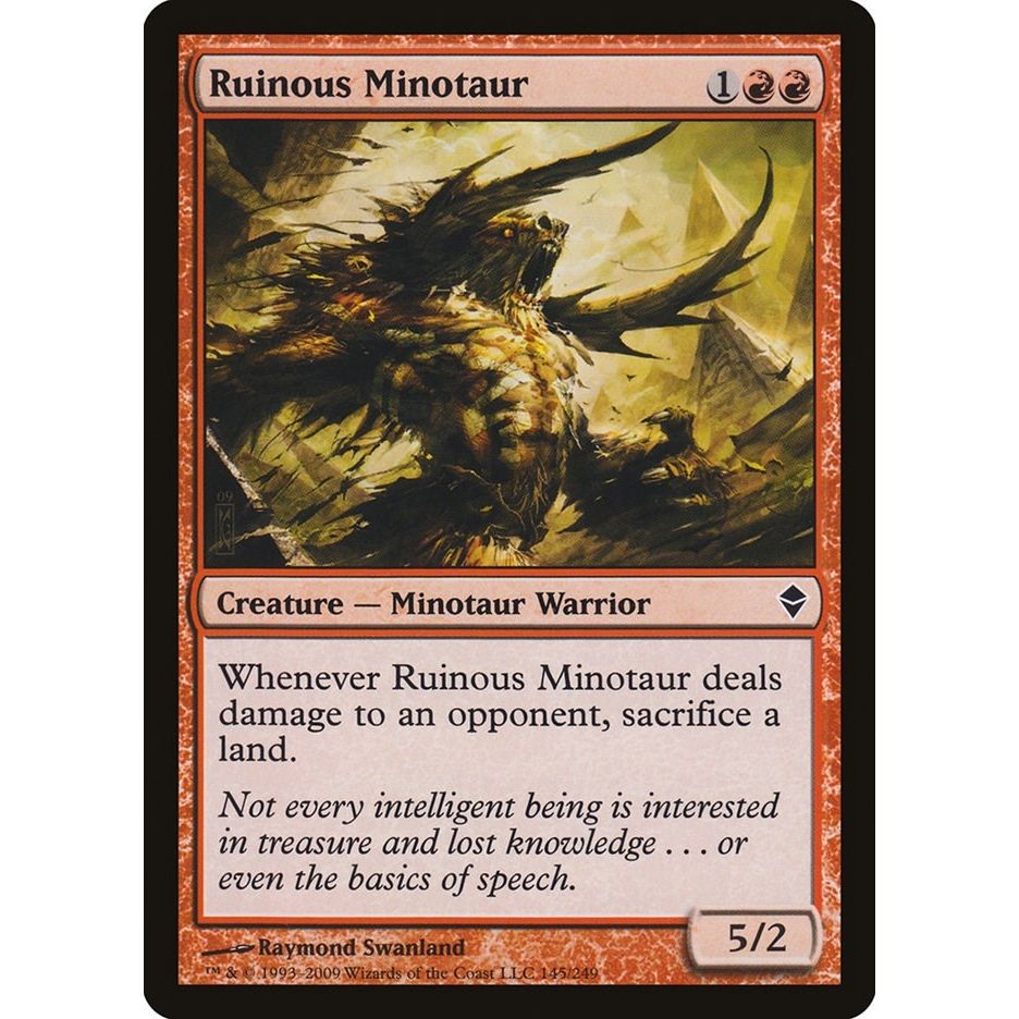 Image for Ruinous Minotaur (145) (ZEN) - Magic: The Gathering