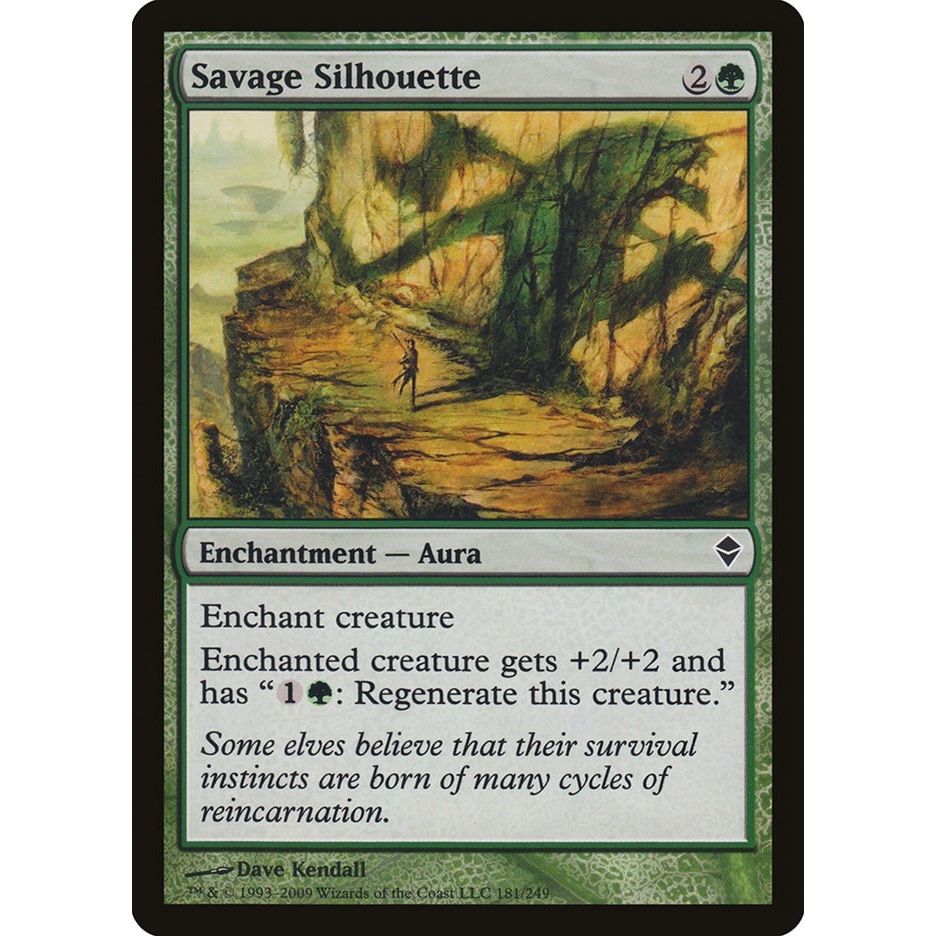 Image for Savage Silhouette (181) (ZEN) - Magic: The Gathering