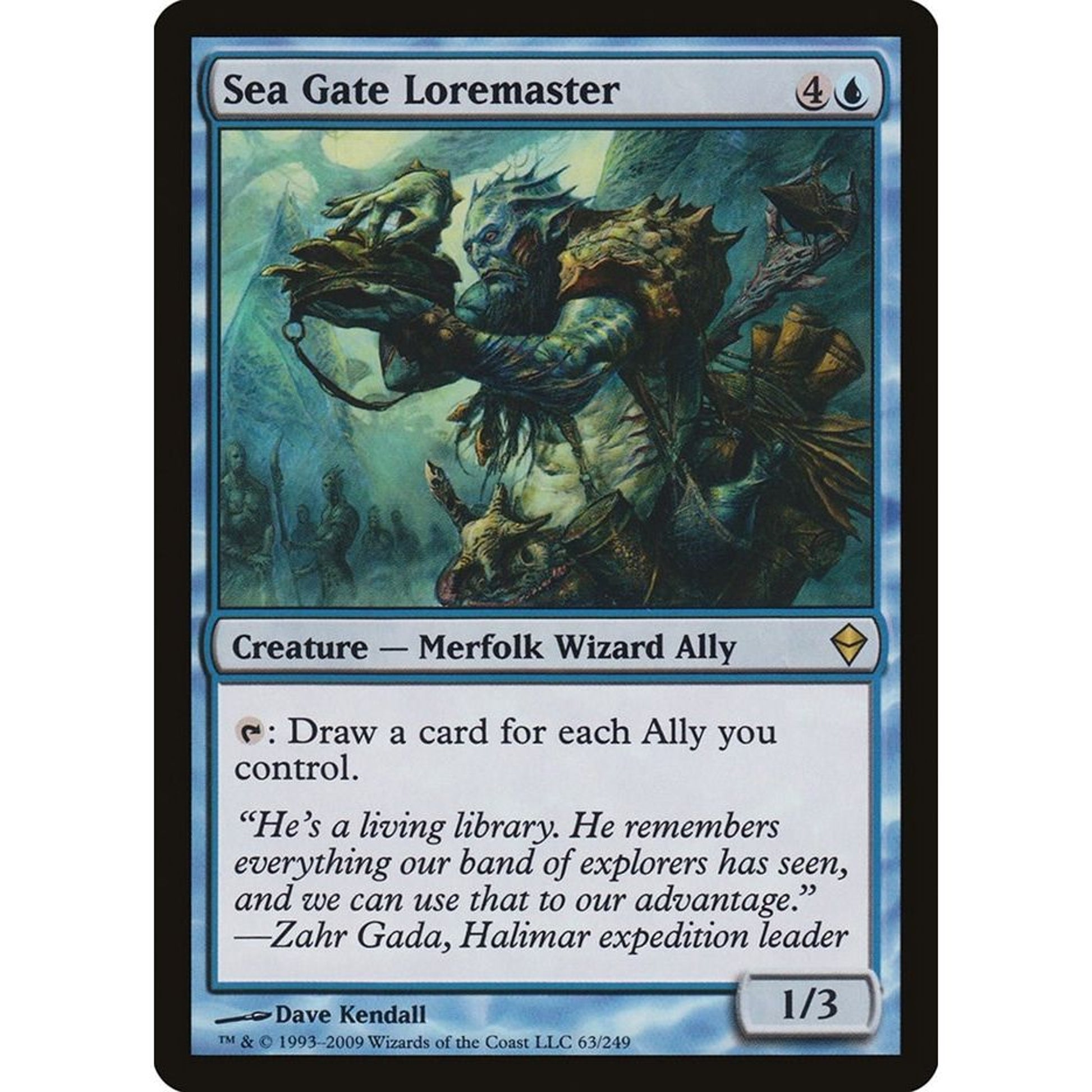 Image for Sea Gate Loremaster (63) (ZEN) - Magic: The Gathering