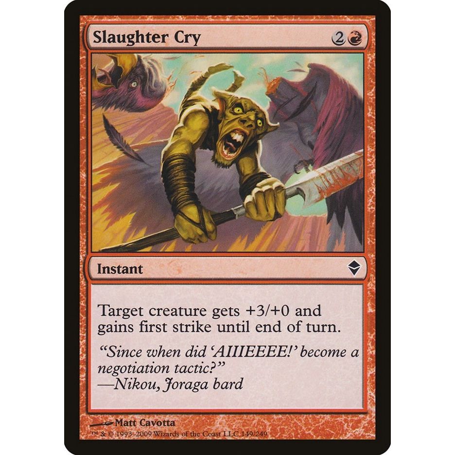 Image for Slaughter Cry (149) (ZEN) - Magic: The Gathering