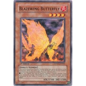 Image for Blazewing Butterfly (SDWS-EN012) (SDWS) - YuGiOh
