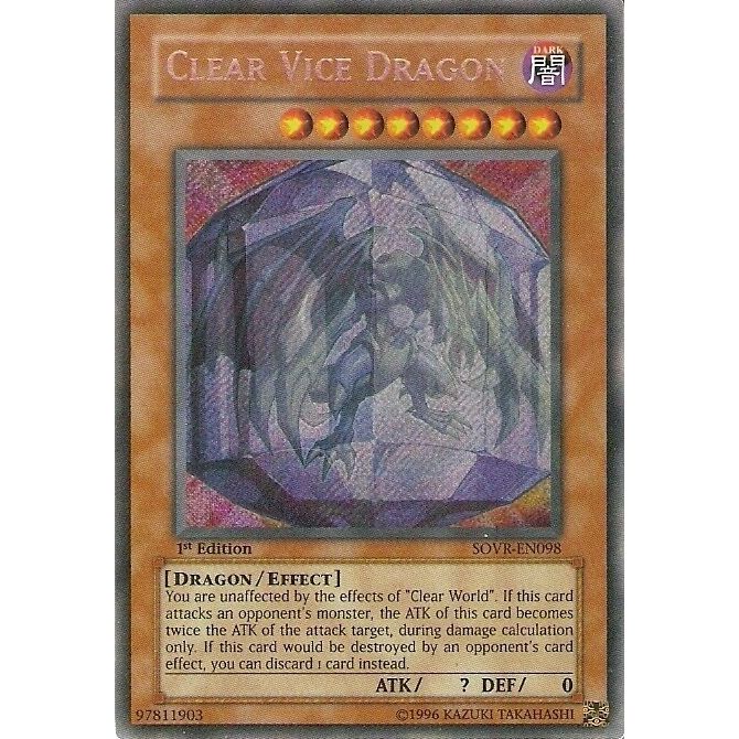 Image for Clear Vice Dragon (SOVR-EN098) (SOVR) - YuGiOh