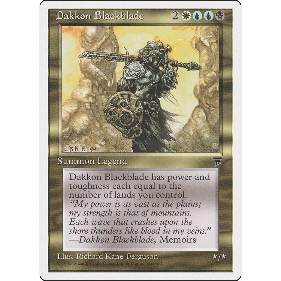 Image for Dakkon Blackblade (CHR) - Magic: The Gathering