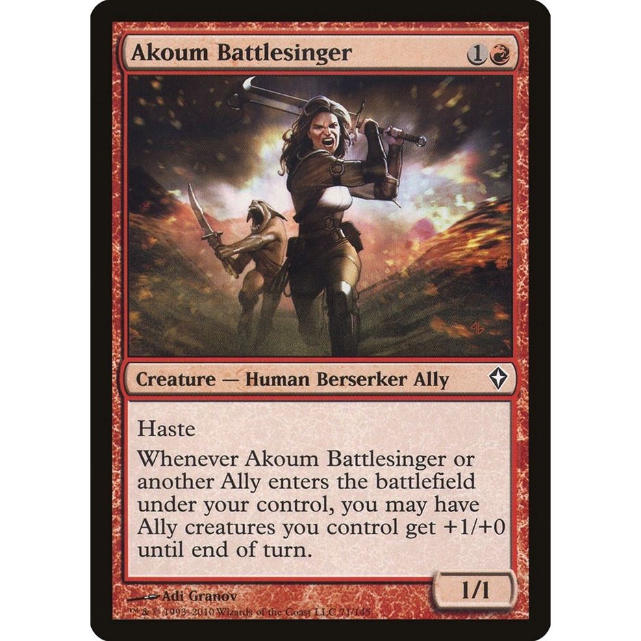 Image for Akoum Battlesinger (71) (WWK) - Magic: The Gathering