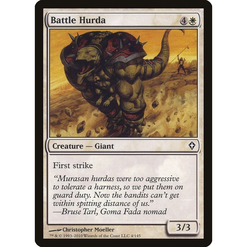 Image for Battle Hurda (4) (WWK) - Magic: The Gathering