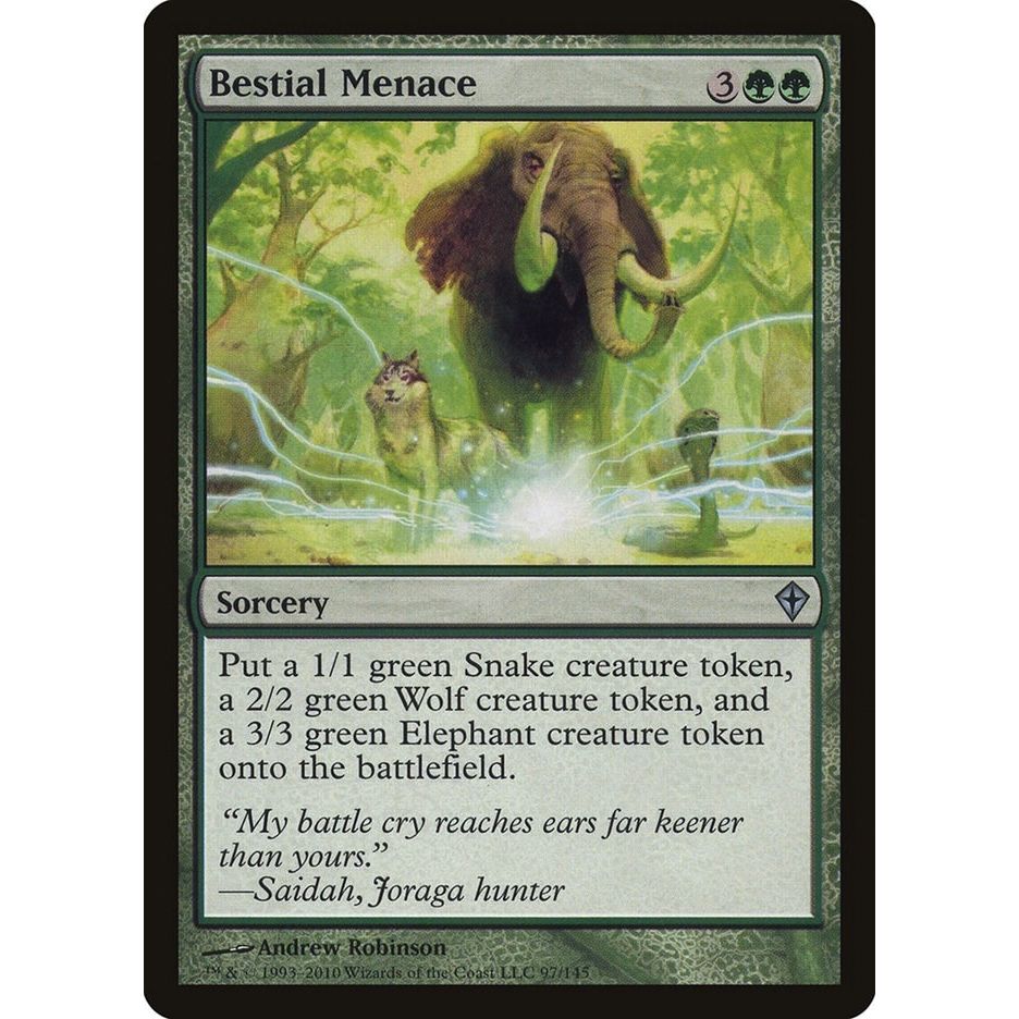 Image for Bestial Menace (97) (WWK) - Magic: The Gathering