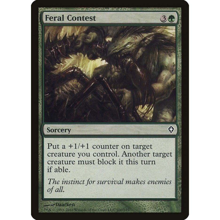 Image for Feral Contest (100) (WWK) - Magic: The Gathering