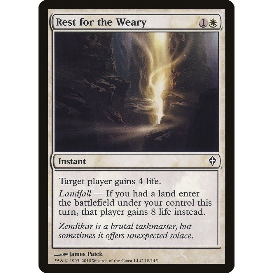 Image for Rest for the Weary (18) (WWK) - Magic: The Gathering