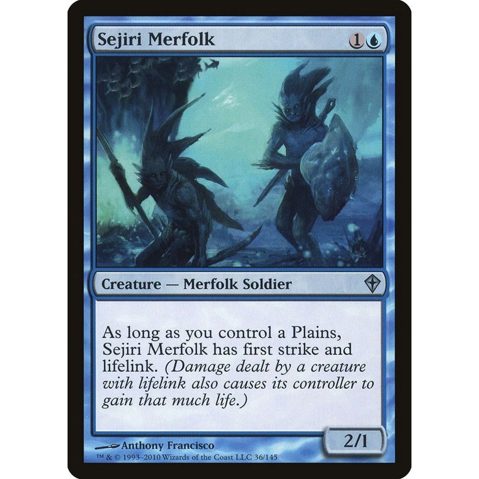 Image for Sejiri Merfolk (36) (WWK) - Magic: The Gathering