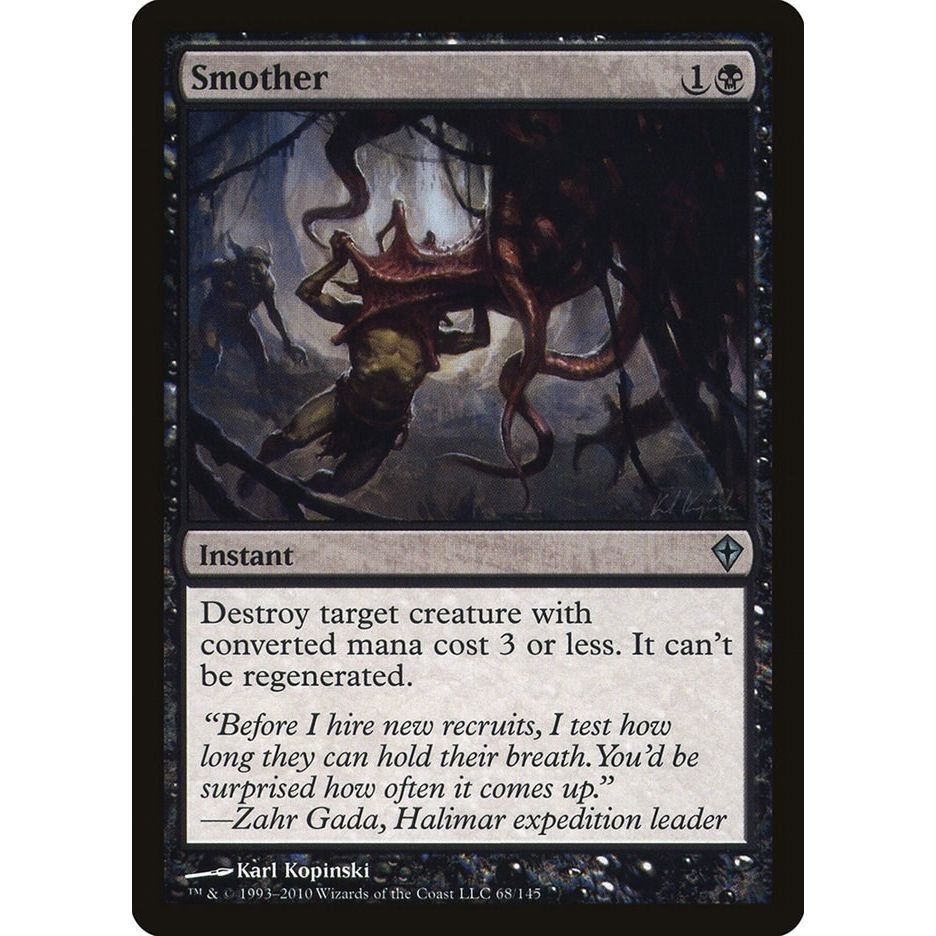 Image for Smother (68) (WWK) - Magic: The Gathering