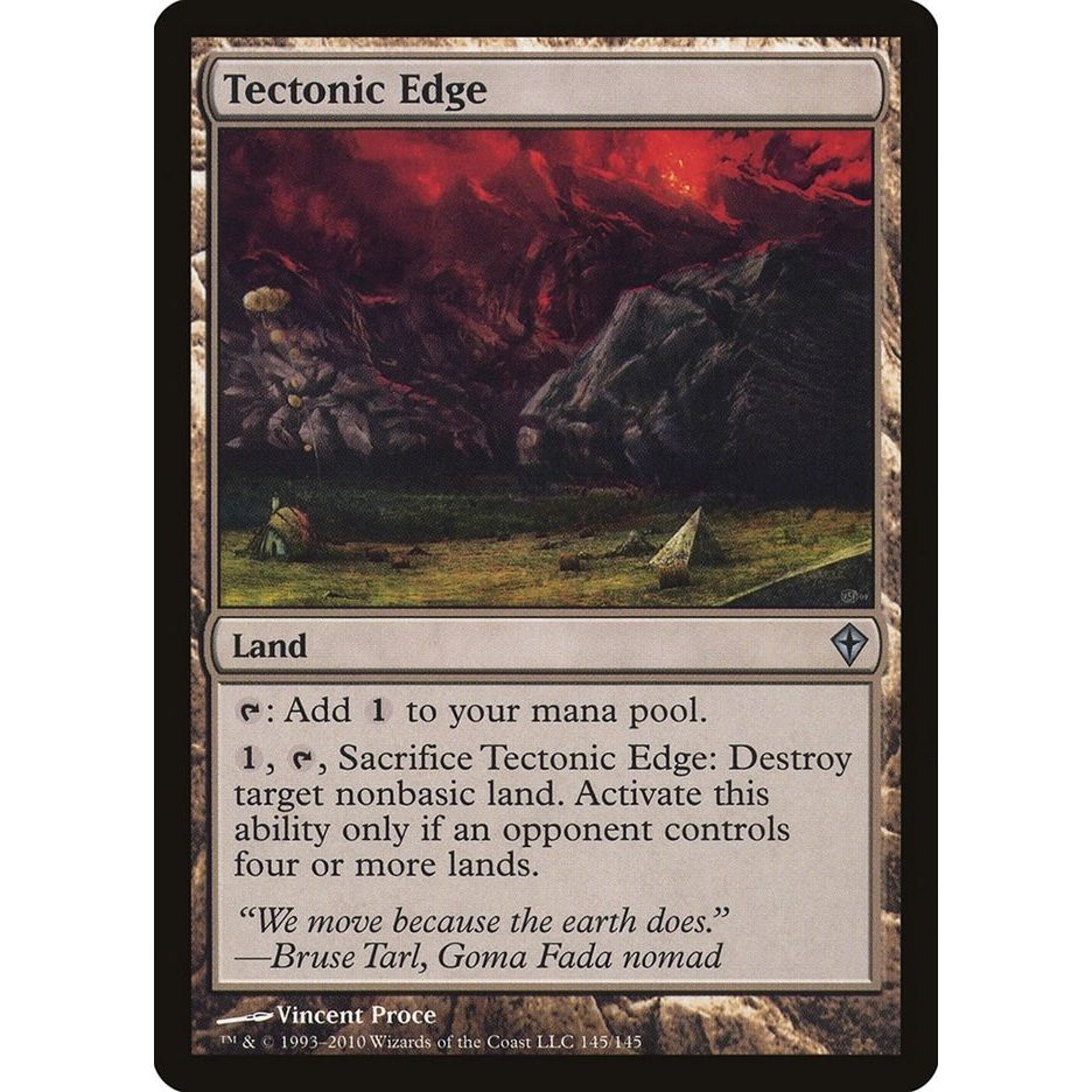 Image for Tectonic Edge (145) (WWK) - Magic: The Gathering