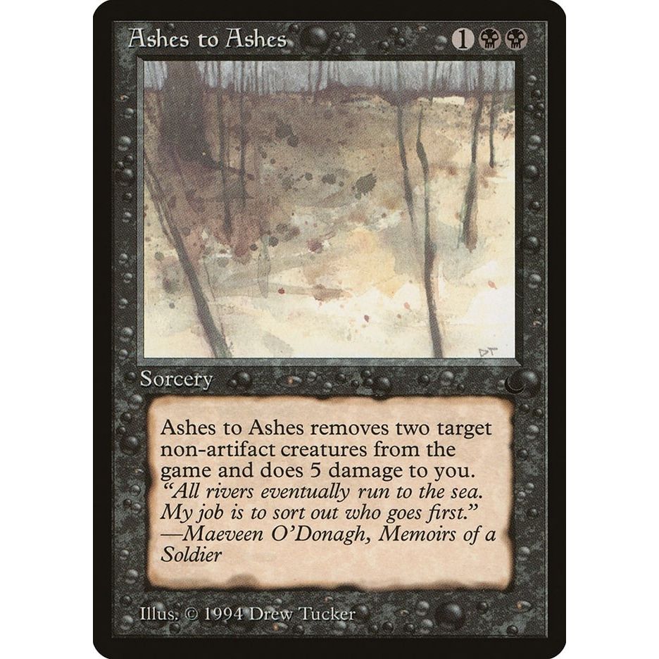 Image for Ashes to Ashes (DRK) - Magic: The Gathering