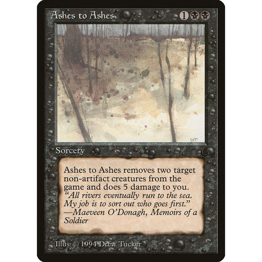 Image for Ashes to Ashes (DRK) - Magic: The Gathering