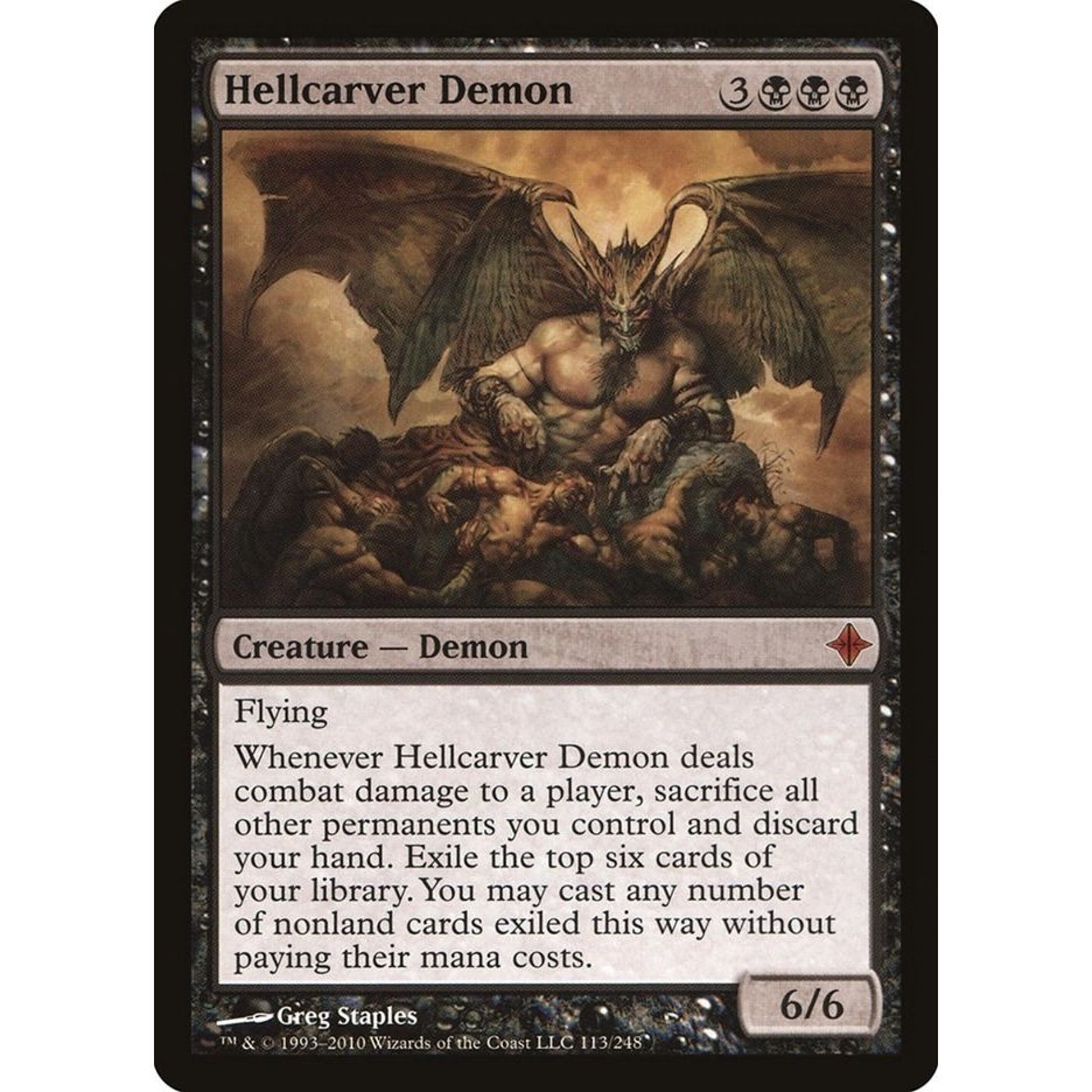 Image for Hellcarver Demon (113) (ROE) - Magic: The Gathering