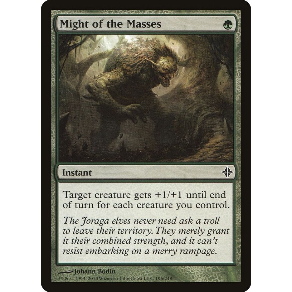 Image for Might of the Masses (196) (ROE) - Magic: The Gathering