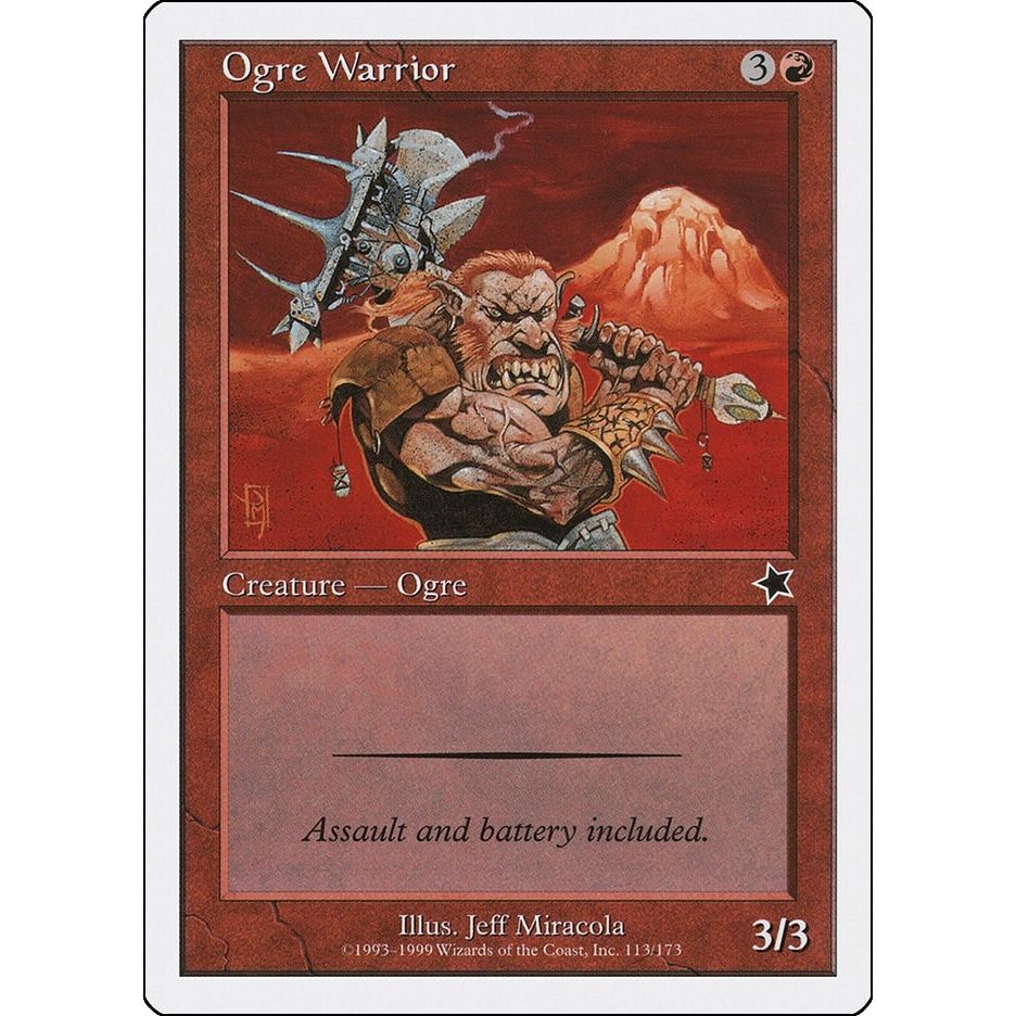 Image for Ogre Warrior (113) (S99) - Magic: The Gathering