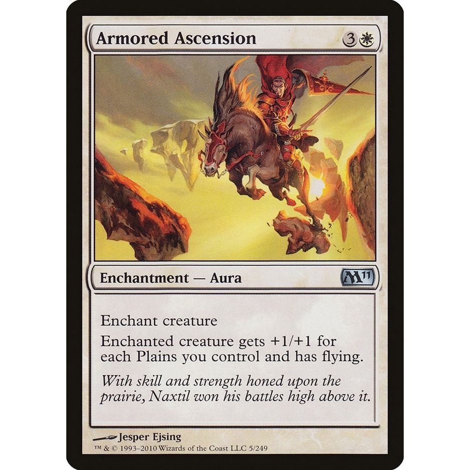 Image for Armored Ascension (5) (M11) - Magic: The Gathering