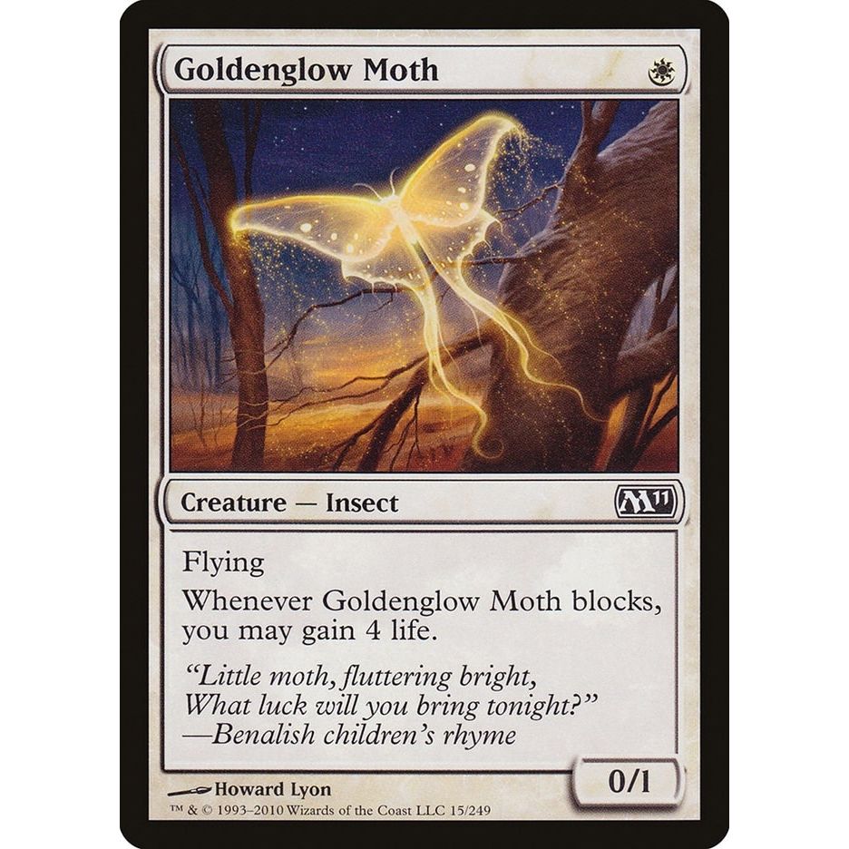 Image for Goldenglow Moth (15) (M11) - Magic: The Gathering