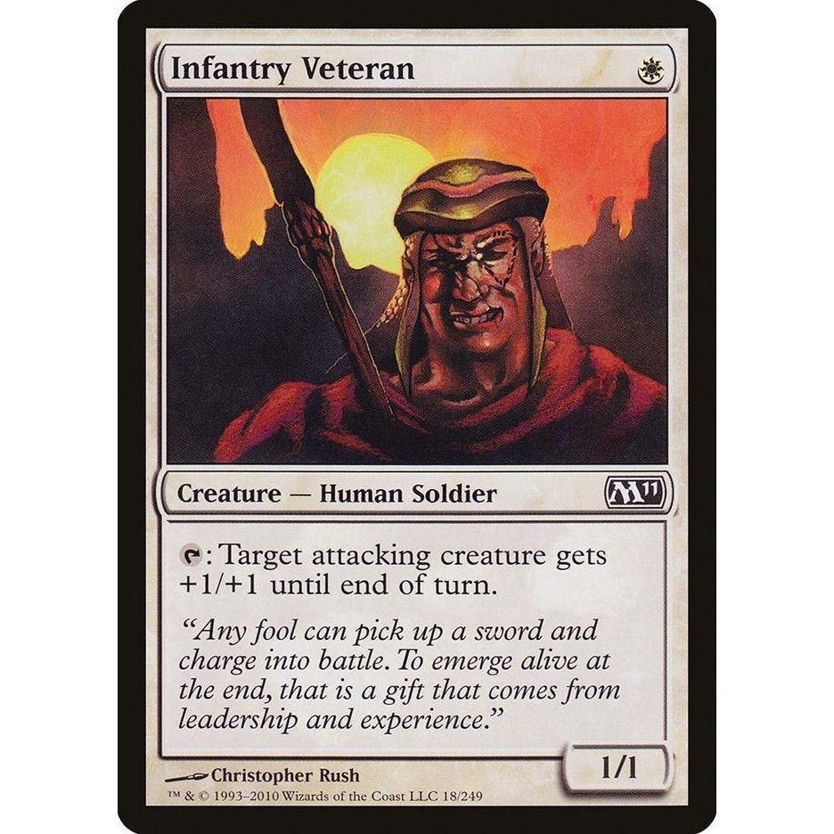 Image for Infantry Veteran (18) (M11) - Magic: The Gathering