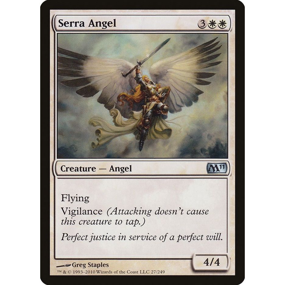 Image for Serra Angel (27) (M11) - Magic: The Gathering
