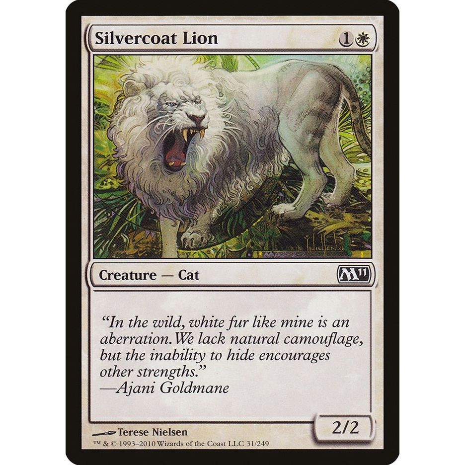 Image for Silvercoat Lion (31) (M11) - Magic: The Gathering