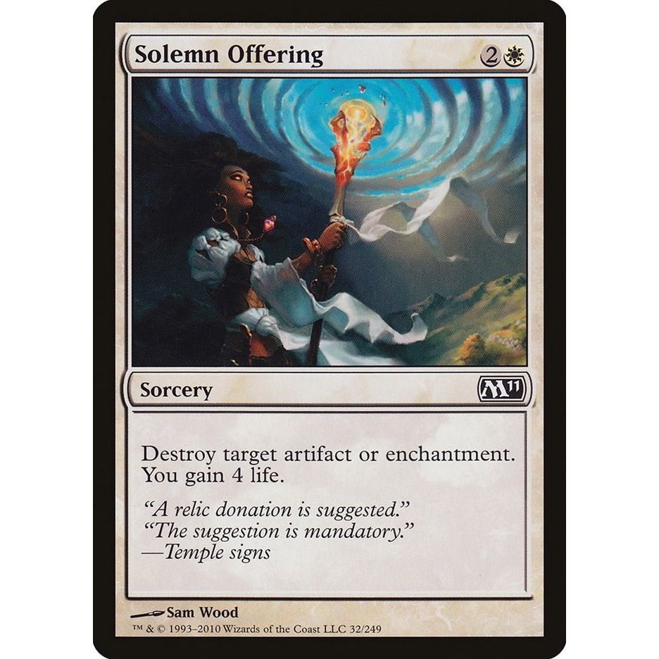 Image for Solemn Offering (32) (M11) - Magic: The Gathering