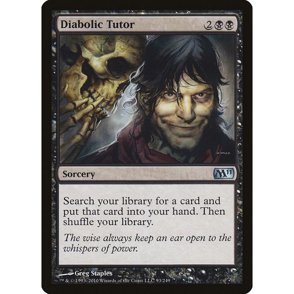 Image for Diabolic Tutor (93) (M11) - Magic: The Gathering