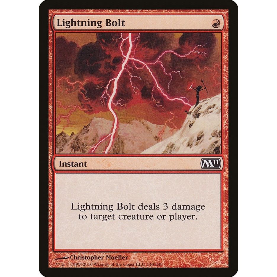 Image for Lightning Bolt (149) (M11) - Magic: The Gathering