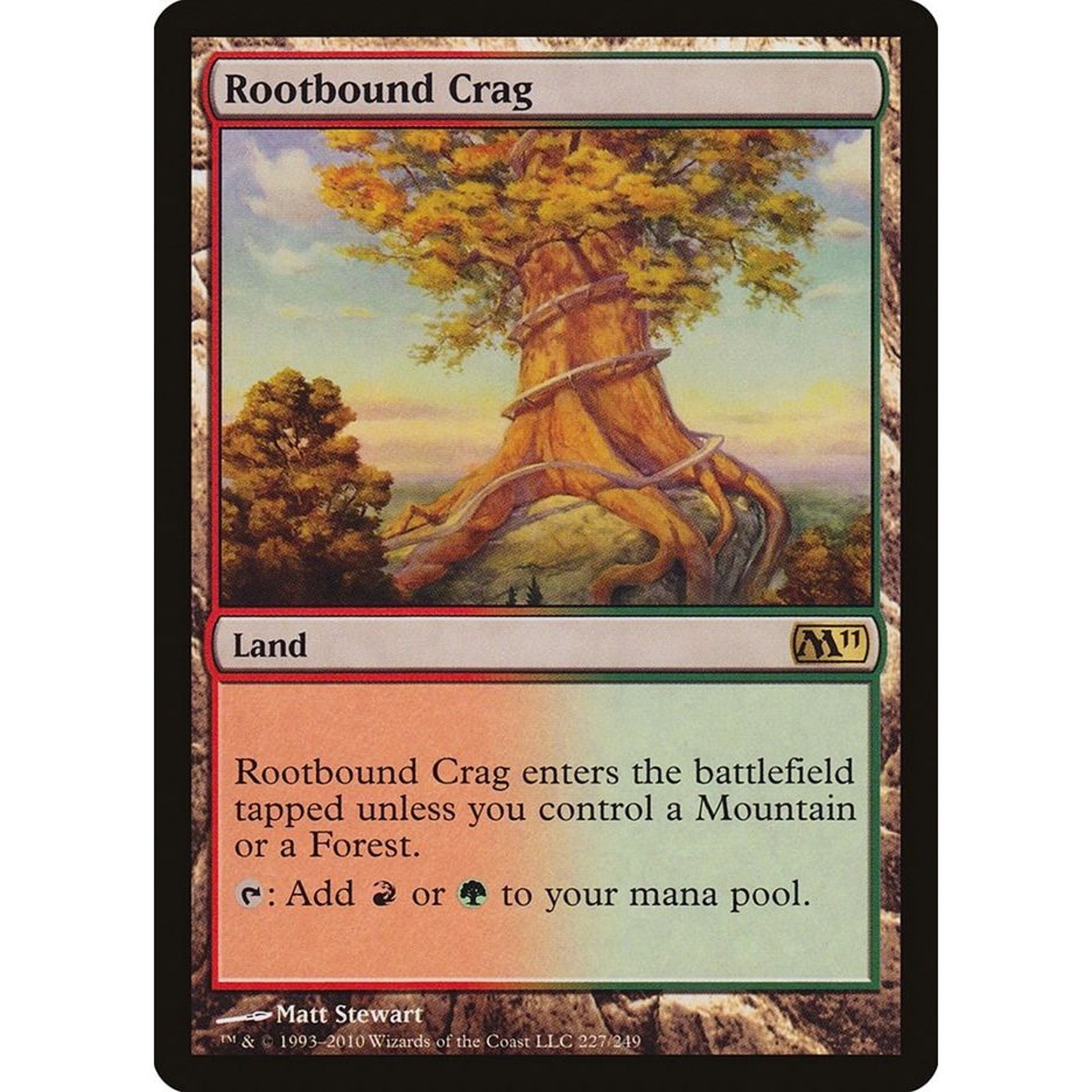 Image for Rootbound Crag (227) (M11) - Magic: The Gathering